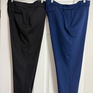 Simply Vera Vera Wang Women's Black and Navy Pants, 2 pairs of pants